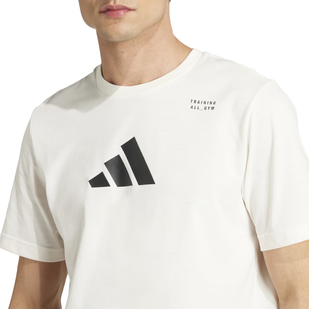 Adidas Camiseta JM8976 M ALL GYM Chalk White Poliester -4-